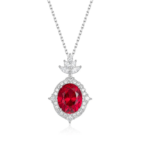 Santana Necklace in Ruby Anna Zuckerman