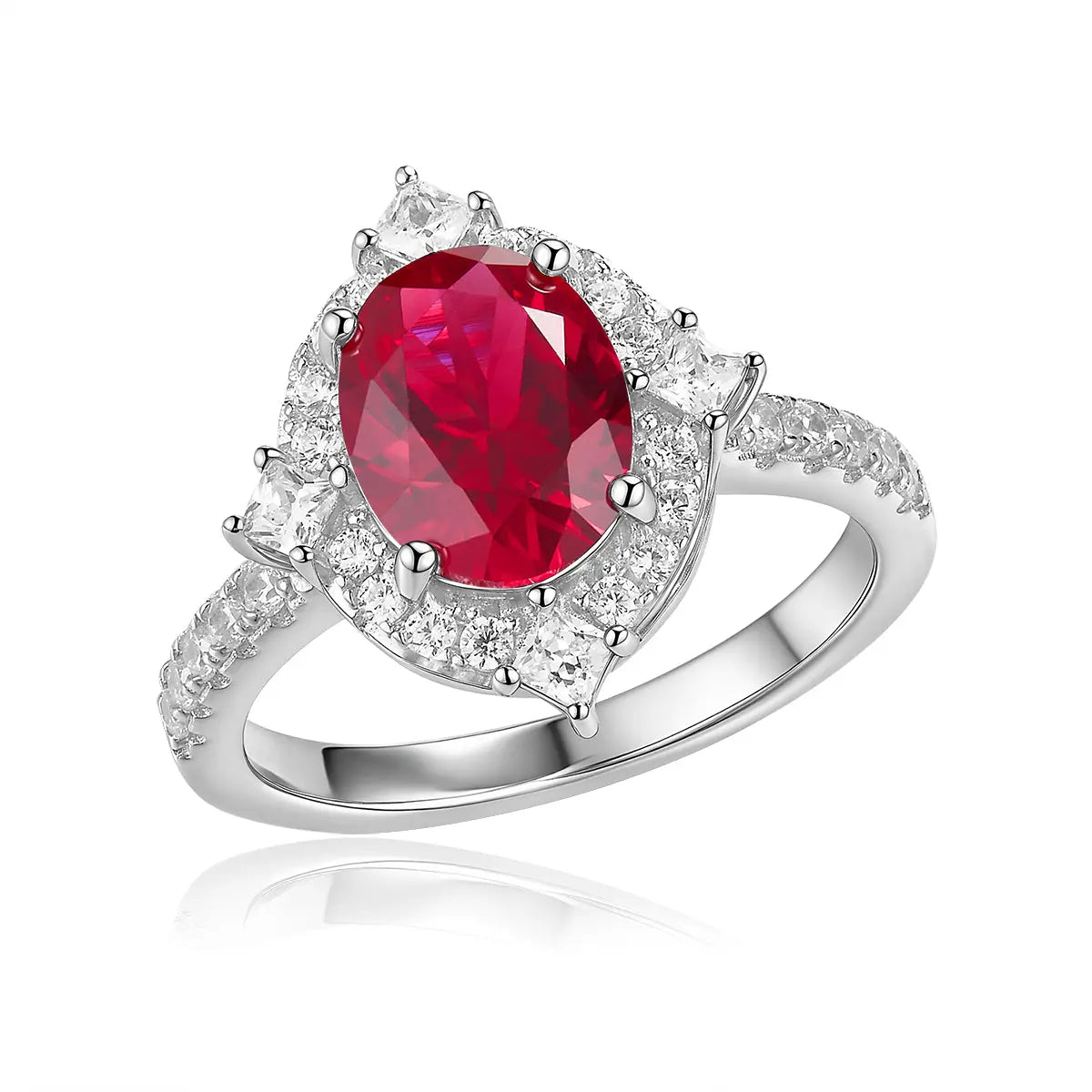 Santana Ring in Ruby Anna Zuckerman