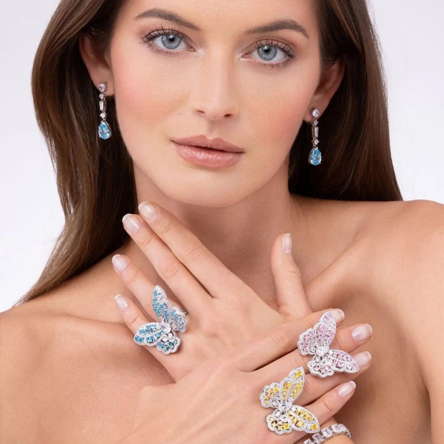 Santiago de Cuba Aquamarine Crystalline Drops - Anna Zuckerman
