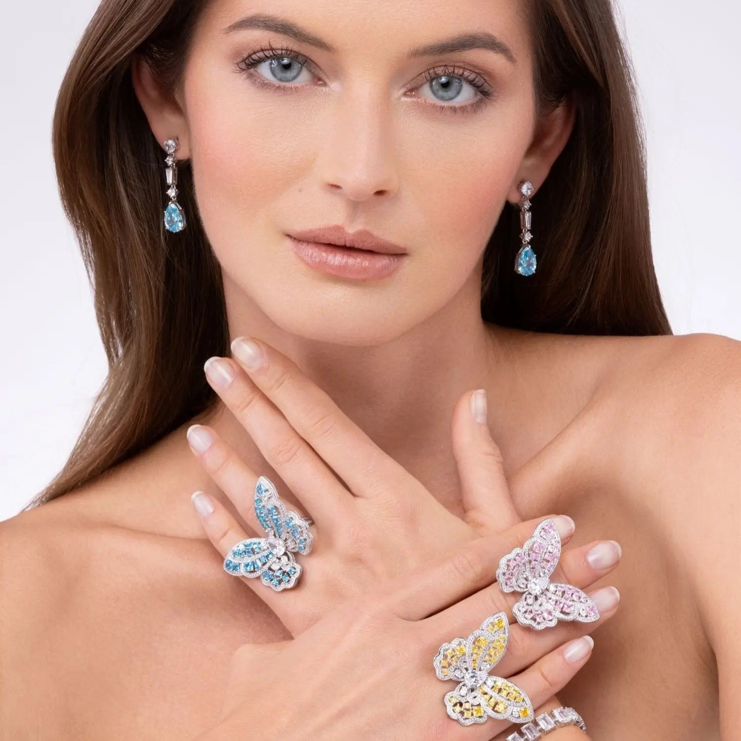 Santiago de Cuba Aquamarine Crystalline Drops - Anna Zuckerman