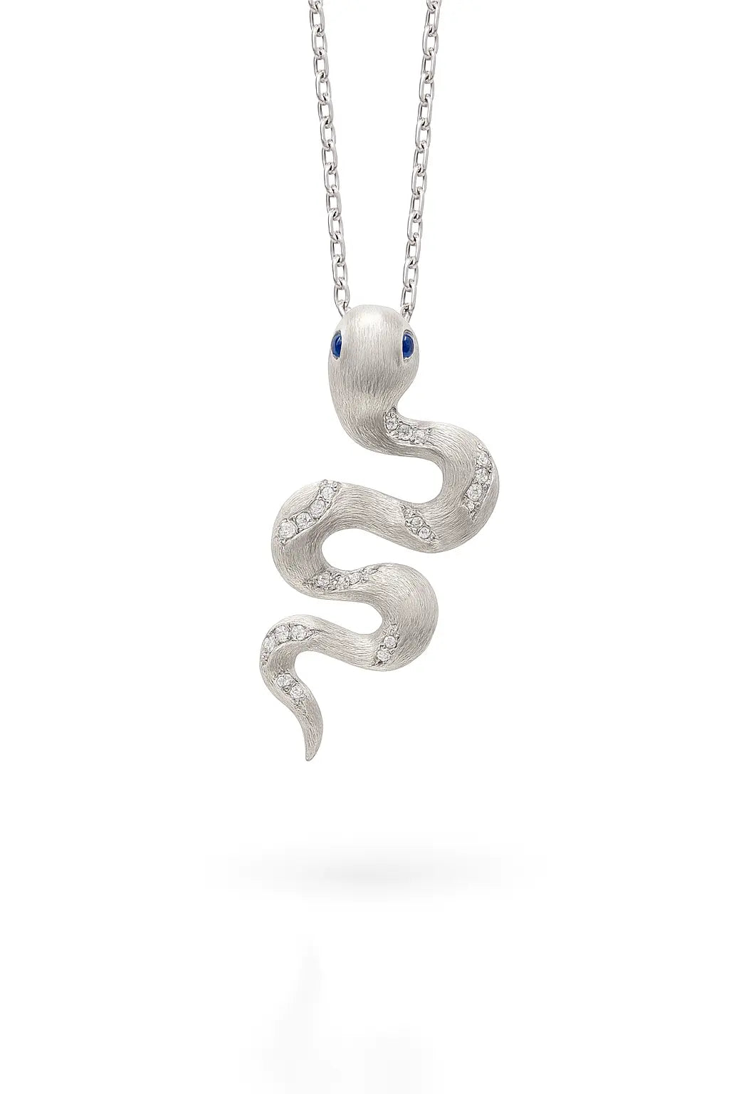 Serpentina Necklace in Platinum Anna Zuckerman
