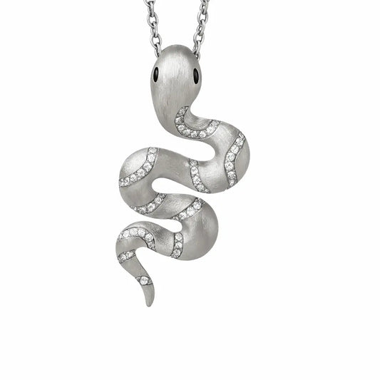 Serpentina Necklace in Platinum Anna Zuckerman