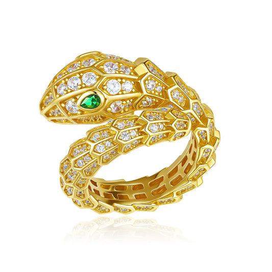 Serpentina Ring in Gold Vermeil Anna Zuckerman
