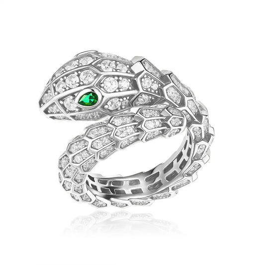 Serpentina Ring in Platinum Anna Zuckerman