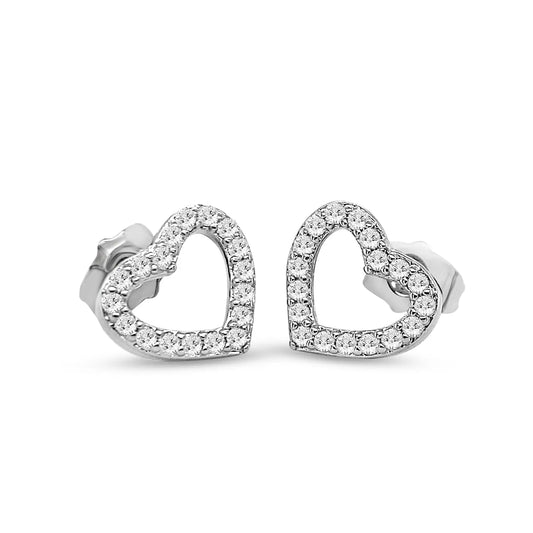 Siena Heart Studs by AZ Essentials Anna Zuckerman