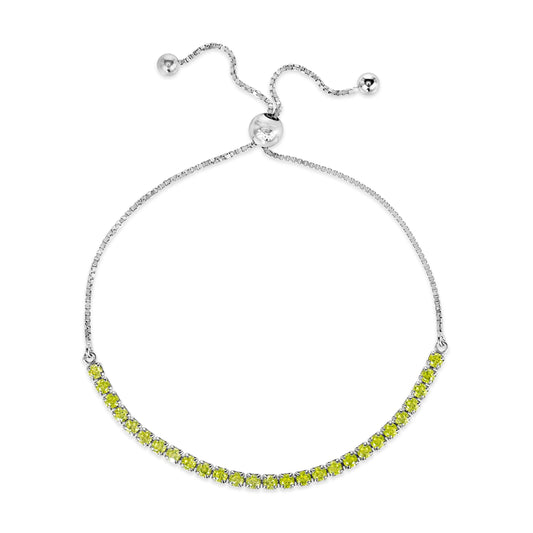 Signature Adjustable Bolo Bracelet in Light Green - Anna Zuckerman