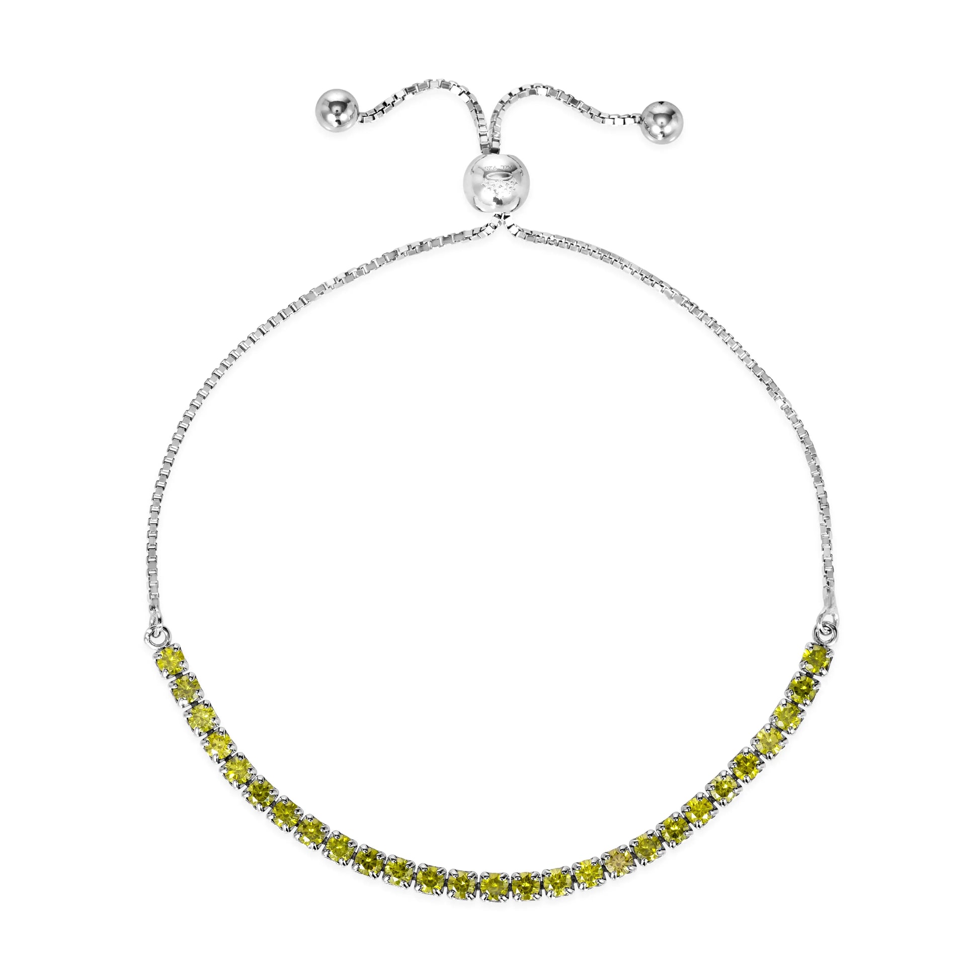 Signature Adjustable Bolo Bracelet in Olive Green - Anna Zuckerman