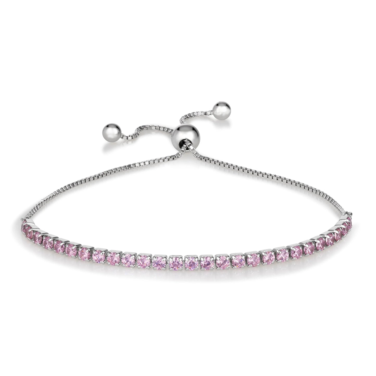 Signature Adjustable Bolo Bracelet in Pink Tourmaline Anna Zuckerman Retail