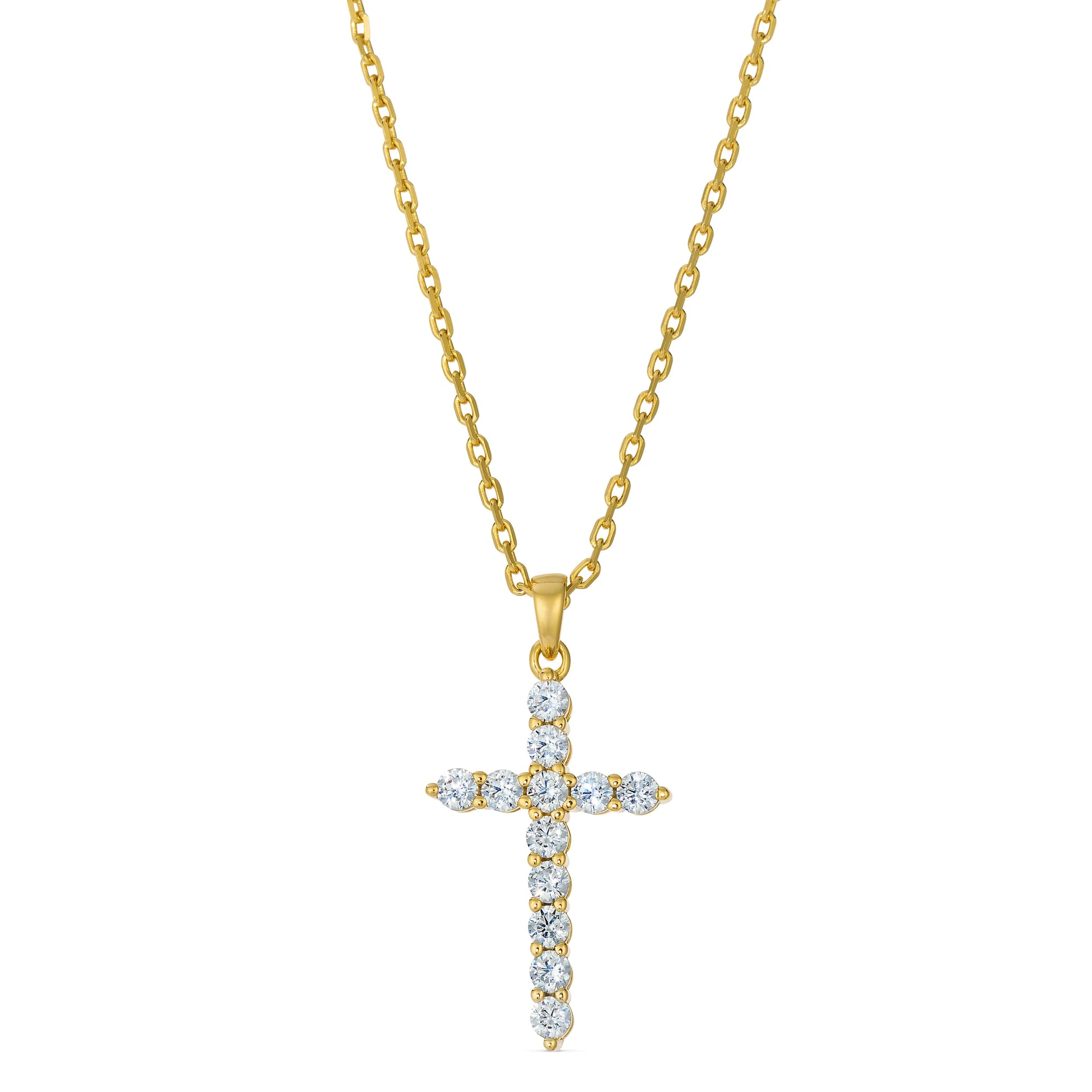 Skinny Diamond Cross Necklace Anna Zuckerman Retail