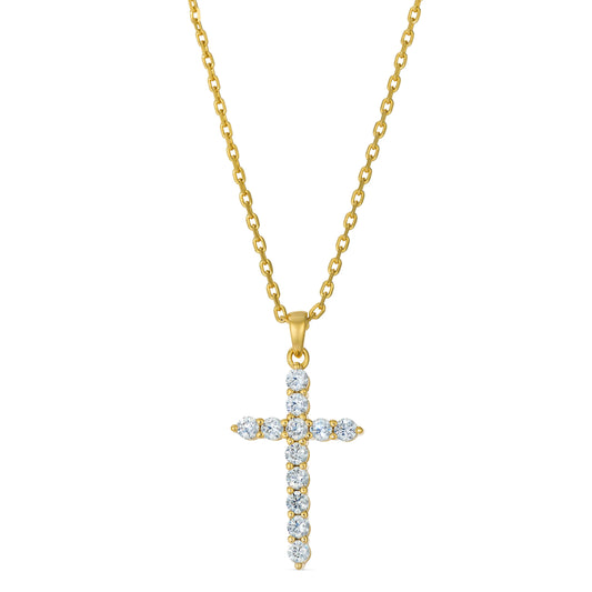 Skinny Diamond Cross Necklace Anna Zuckerman Retail