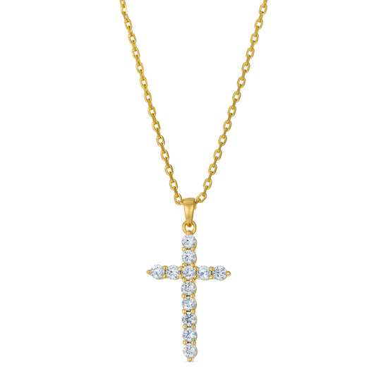 Skinny Diamond Cross Necklace