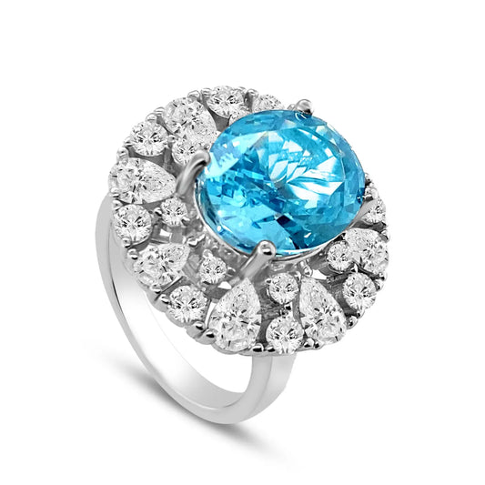 Skya Aquamarine Ring by Kathy Hilton Anna Zuckerman