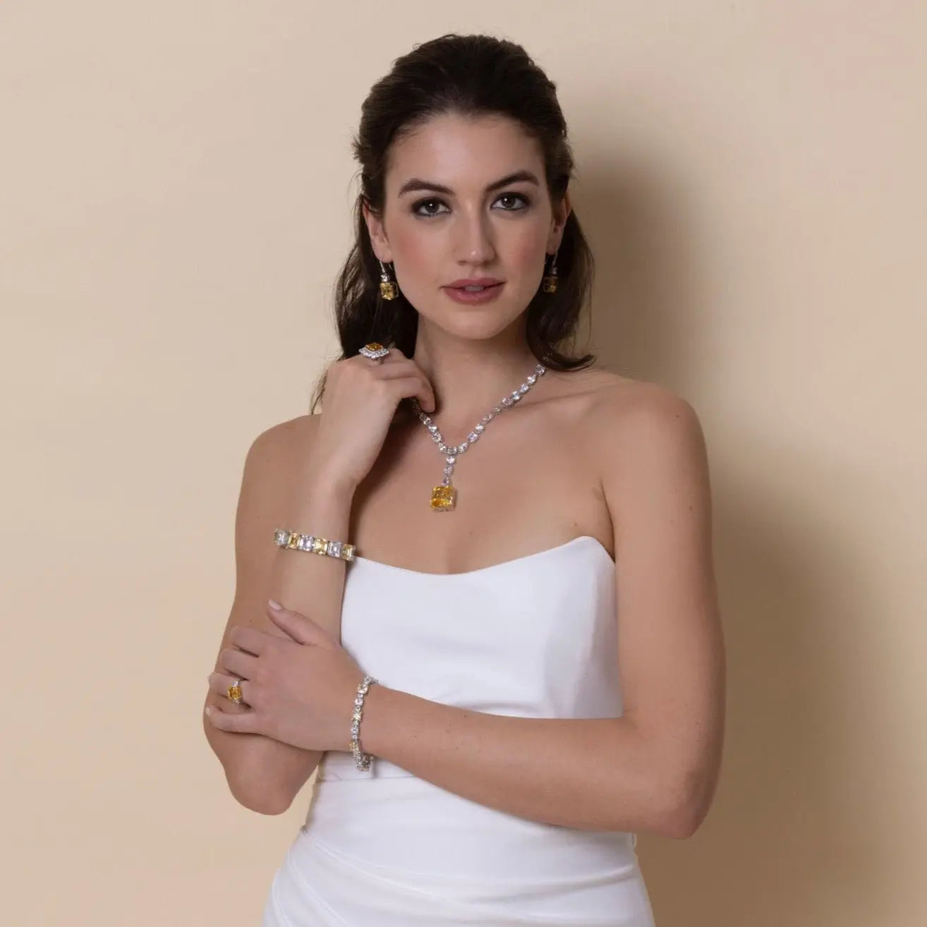 Soleil D'or Canary Yellow Necklace - Anna Zuckerman