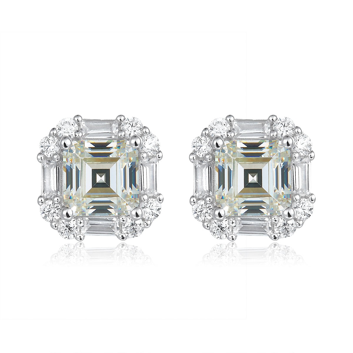 Solesta Earrings in G/H Color Crystalline