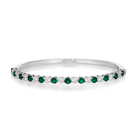 Envy Classic Bangle Bracelet in Emerald