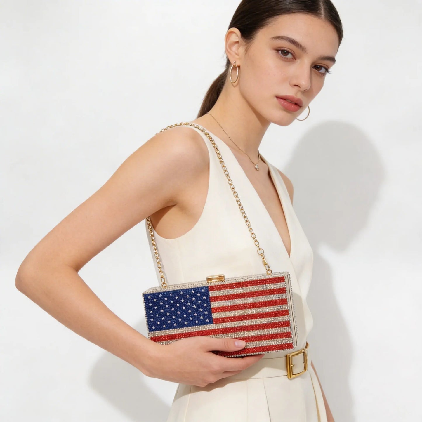 Star-Spangled Mini Clutch Anna Zuckerman