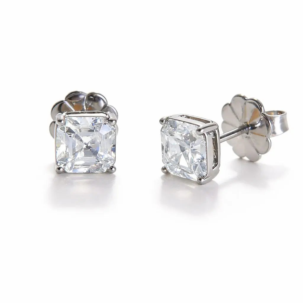 Starburst Asscher Cut Studs Anna Zuckerman