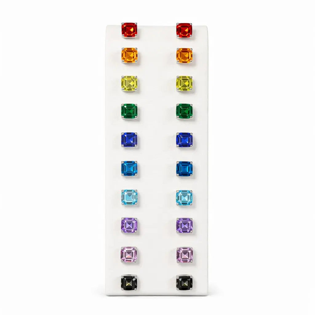 Starburst Asscher Cut Studs Anna Zuckerman