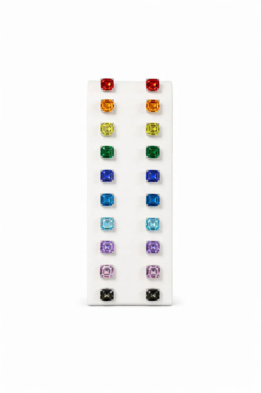 Starburst Asscher Cut Studs Anna Zuckerman