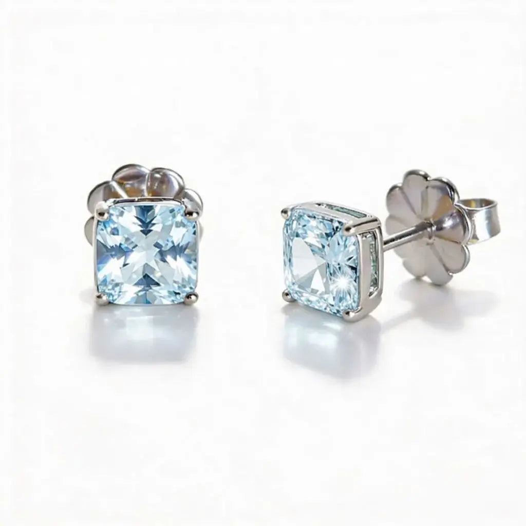 Starburst Asscher Cut Studs Anna Zuckerman