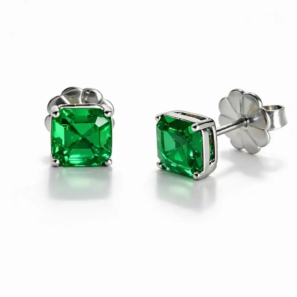 Starburst Asscher Cut Studs Anna Zuckerman