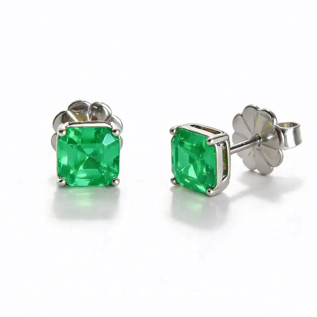 Starburst Asscher Cut Studs Anna Zuckerman