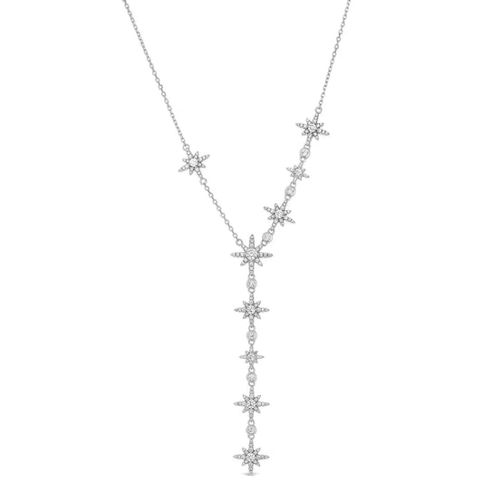 Starry Night Lariat in Platinum - Anna Zuckerman