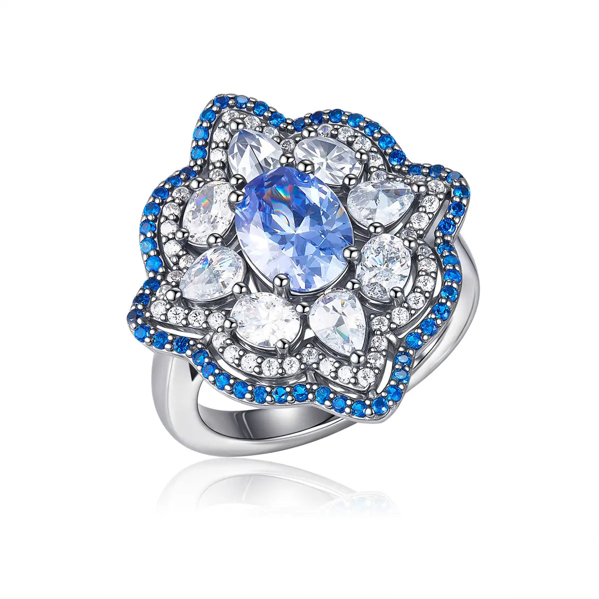 Stella Reign Ring In Tanzanite Anna Zuckerman