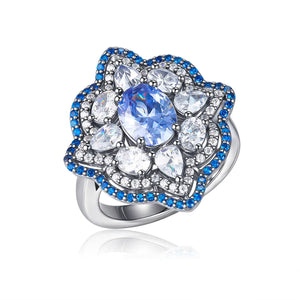 Stella Reign Ring In Tanzanite Anna Zuckerman