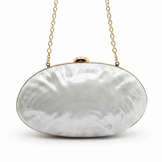 Sun-Kissed Shell Clutch Anna Zuckerman