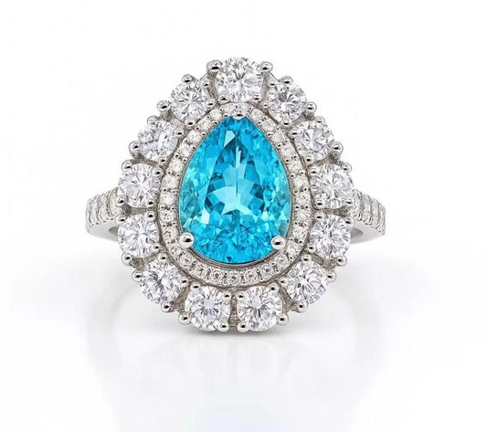 Sunny Isles 7 Carat Ring in Aquamarine Anna Zuckerman