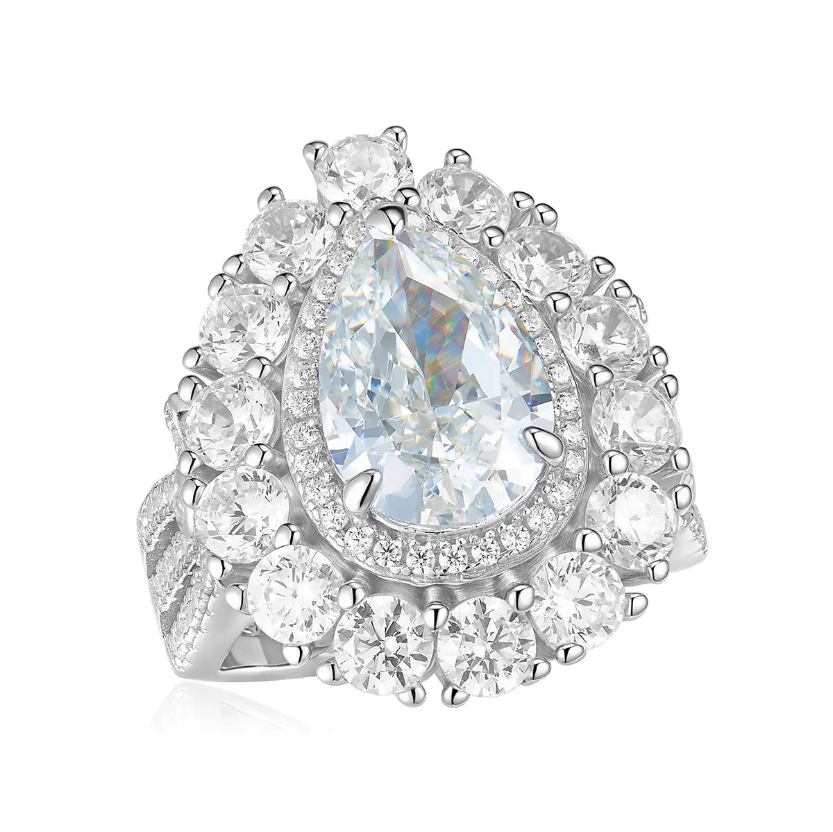 Sunny Isles 7 Carat Ring in Champagne Crystalline Anna Zuckerman