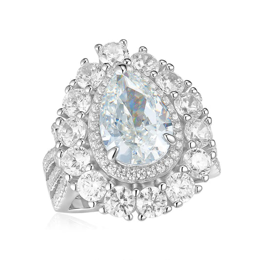 Sunny Isles 7 Carat Ring in Champagne Crystalline Anna Zuckerman