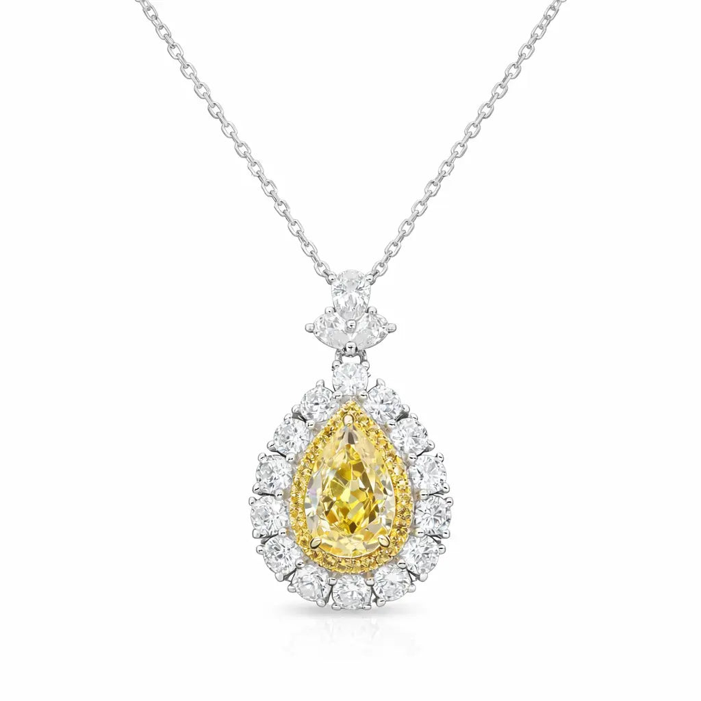 Sunny Isles Necklace in Canary Crystalline Anna Zuckerman Retail