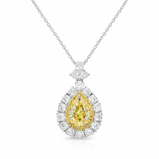 Sunny Isles Necklace in Canary Crystalline Anna Zuckerman Retail