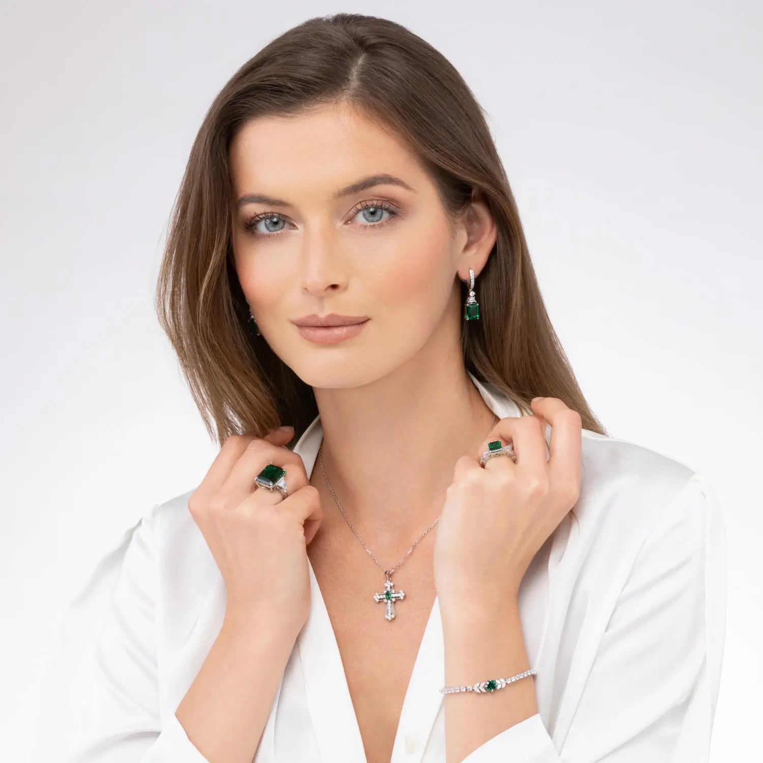 Tatyana Multi Gem Earrings - Anna Zuckerman