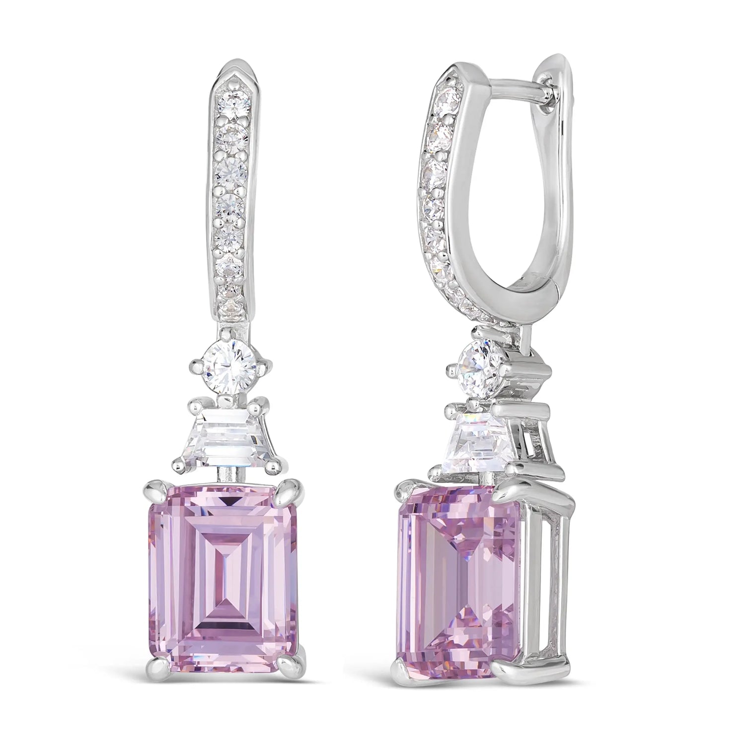 Tatyana Multi Gem Earrings Argyle Pink Anna Zuckerman