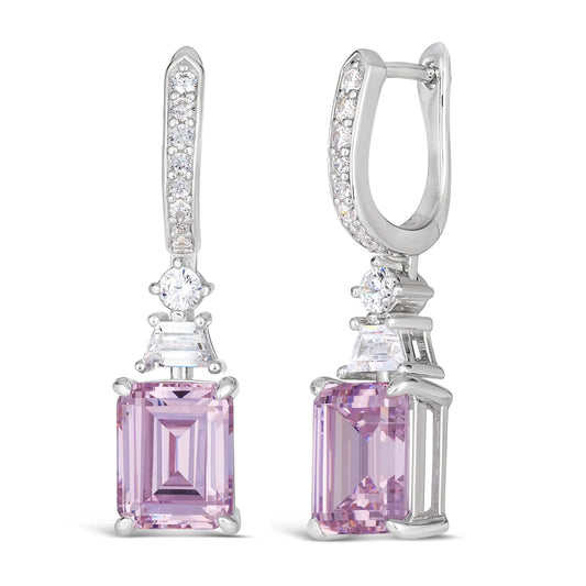 Tatyana Multi Gem Earrings Argyle Pink Anna Zuckerman