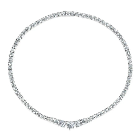 Tennis Necklace with Clasp for Pendant - Anna Zuckerman