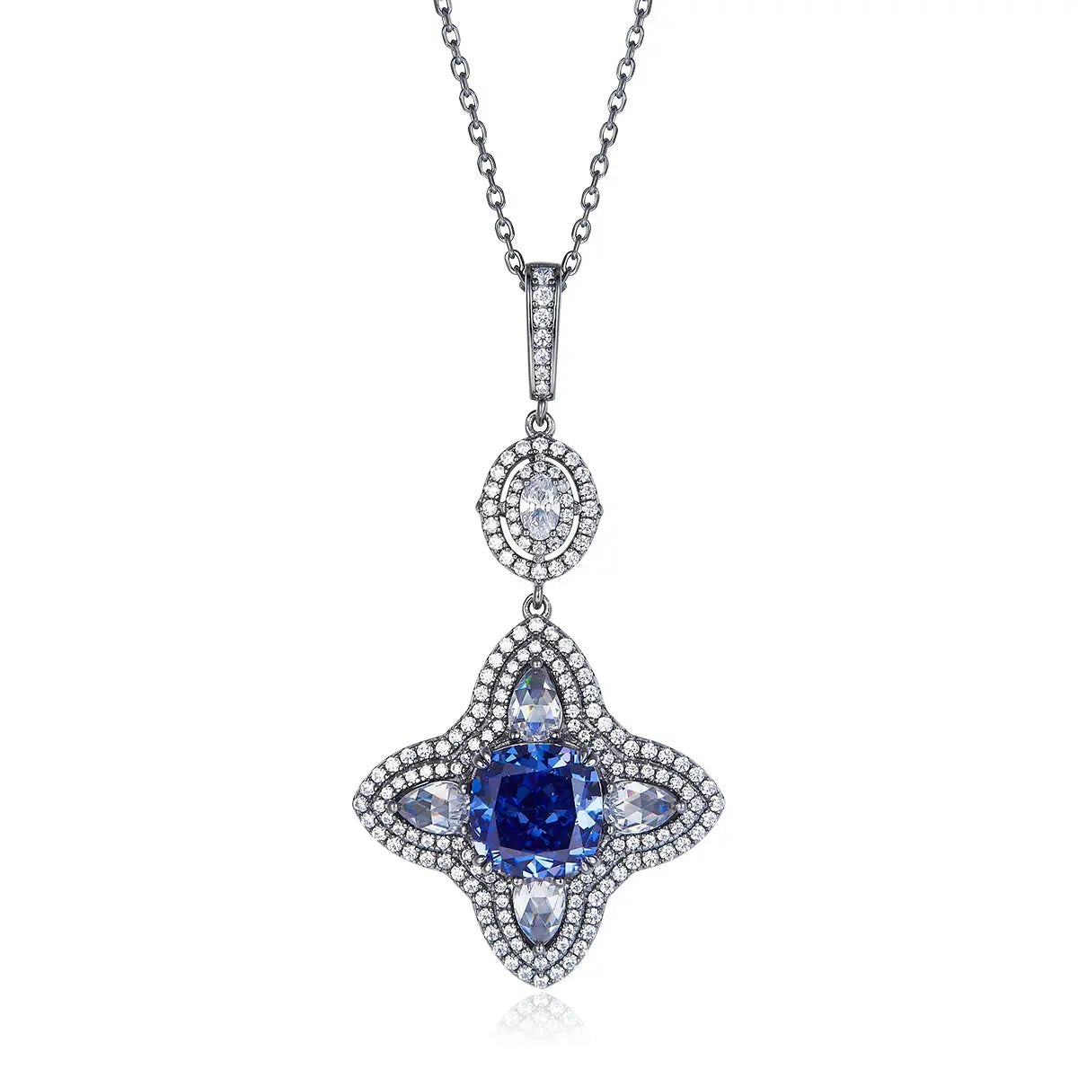 The Alter Ego Necklace In Tanzanite Anna Zuckerman
