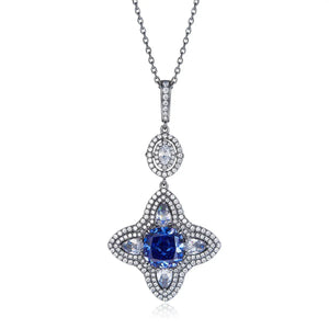 The Alter Ego Necklace In Tanzanite Anna Zuckerman