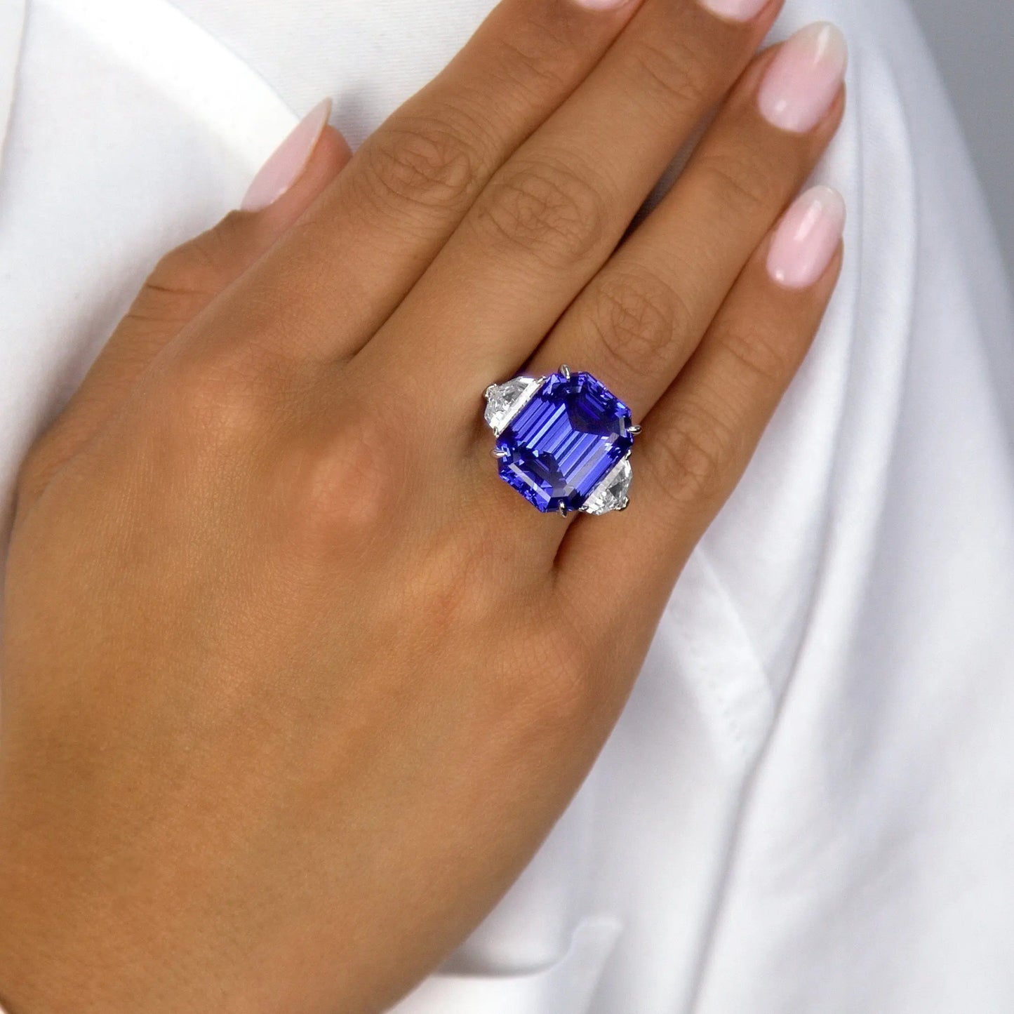 The Hamptons Cocktail Ring in Tanzanite Anna Zuckerman