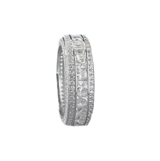 Diamond ring with a white background