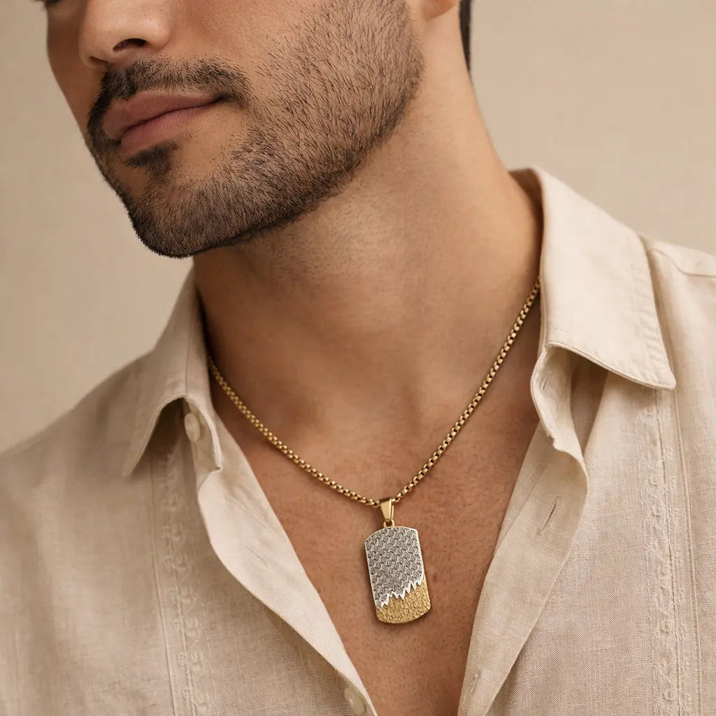 Titan Ridge Dog Tag Necklace Anna Zuckerman