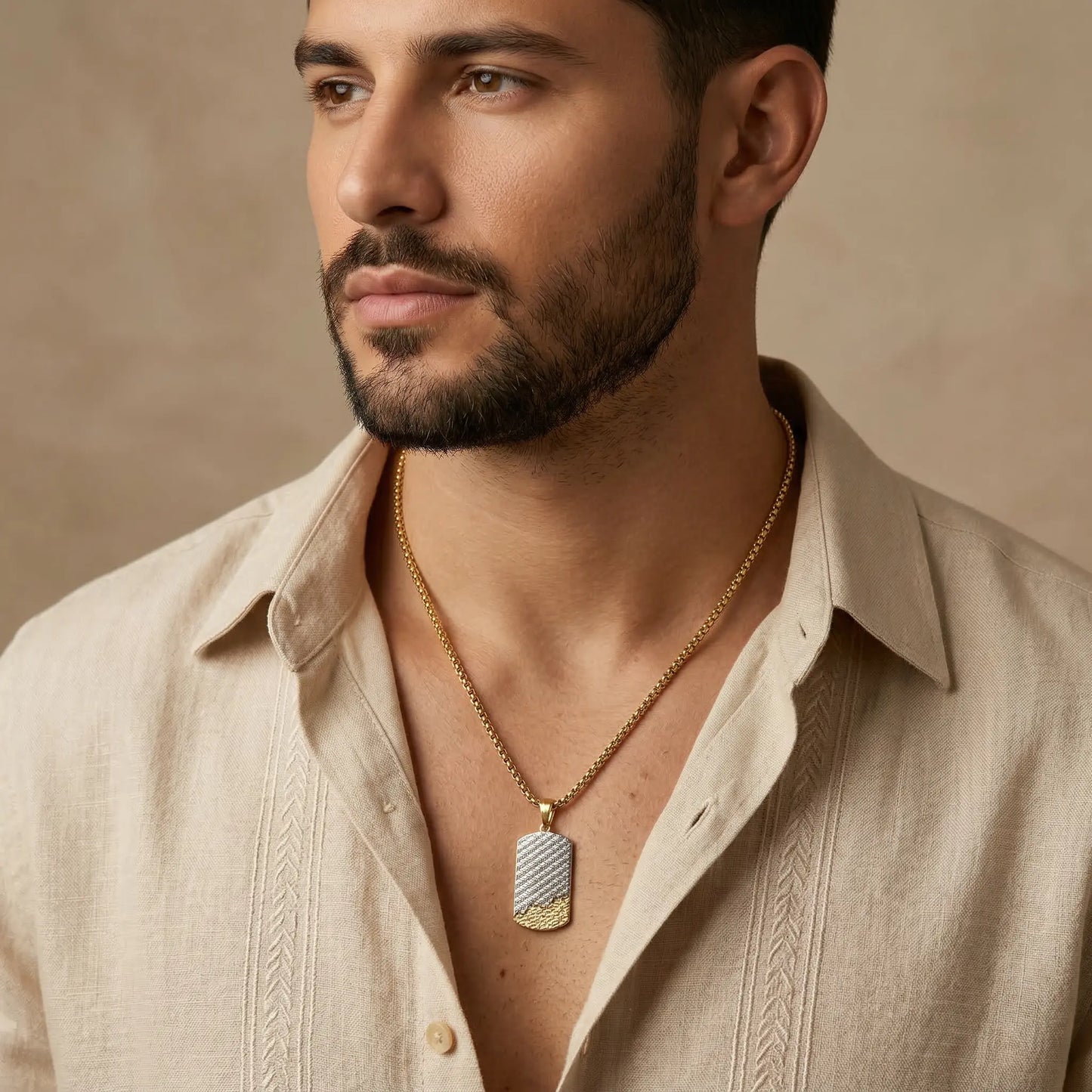 Titan Ridge Dog Tag Necklace Anna Zuckerman