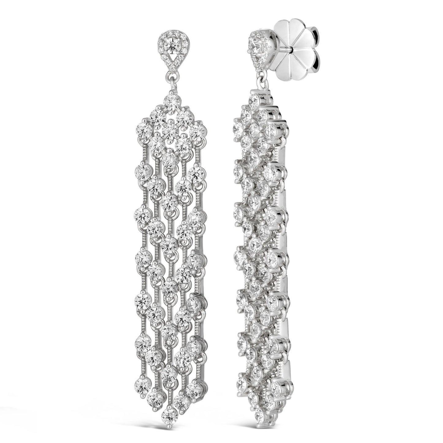 Tribeca Diamond Chandelier Earrings - Anna Zuckerman