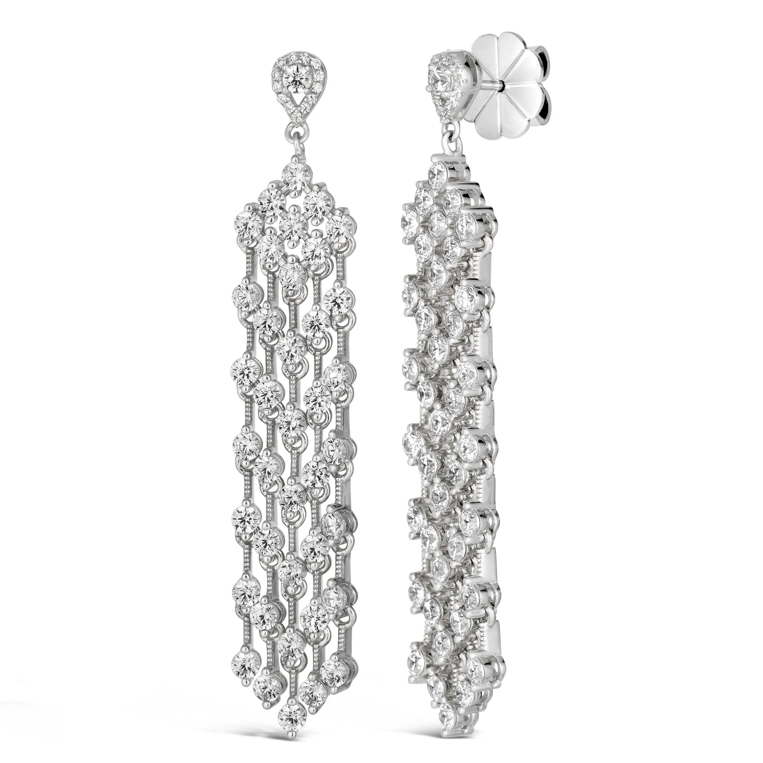 Tribeca Diamond Chandelier Earrings - Anna Zuckerman