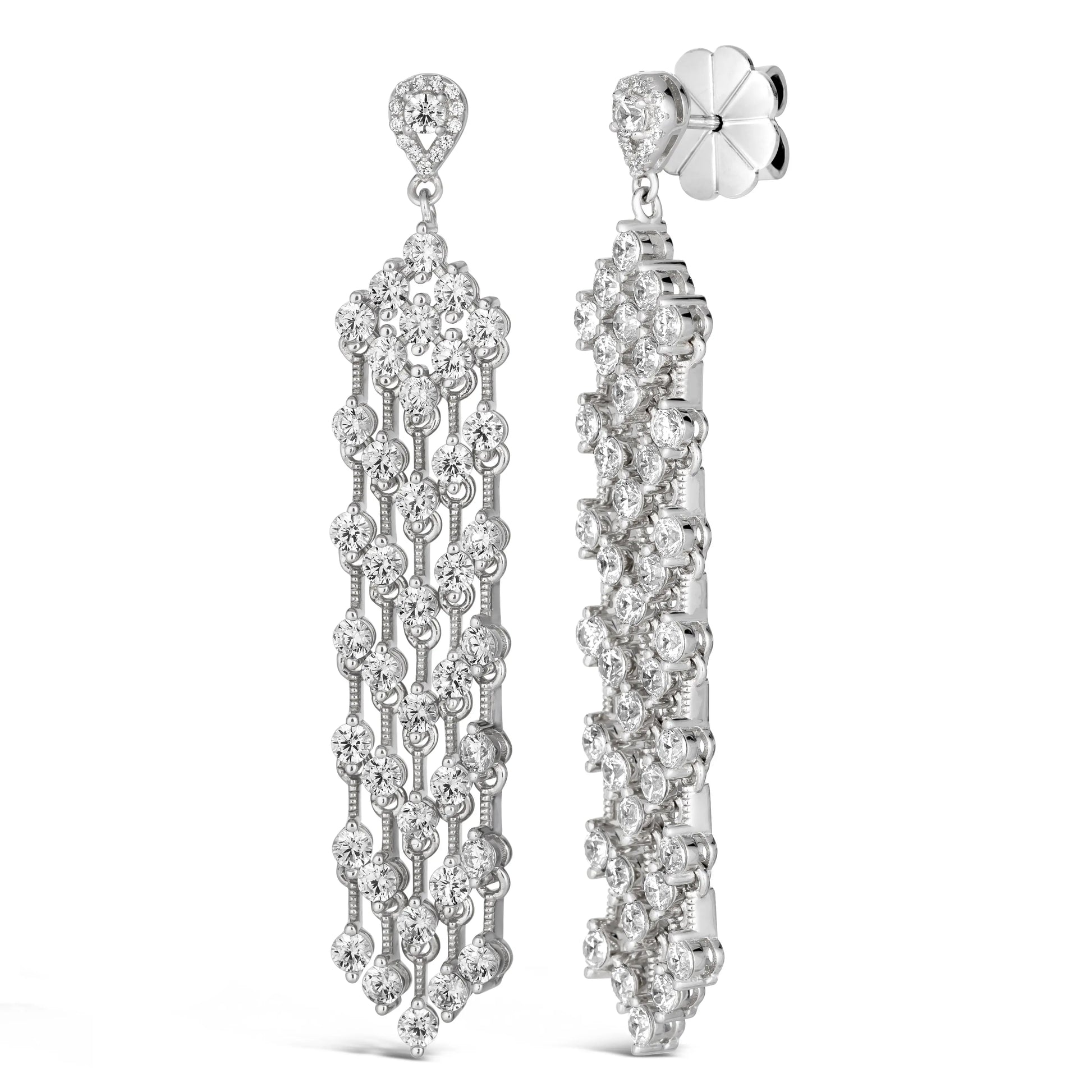 Tribeca Diamond Chandelier Earrings - Anna Zuckerman
