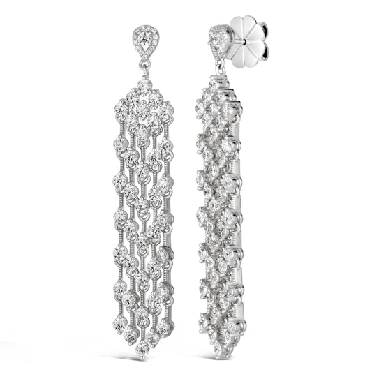 Tribeca Diamond Chandelier Earrings - Anna Zuckerman