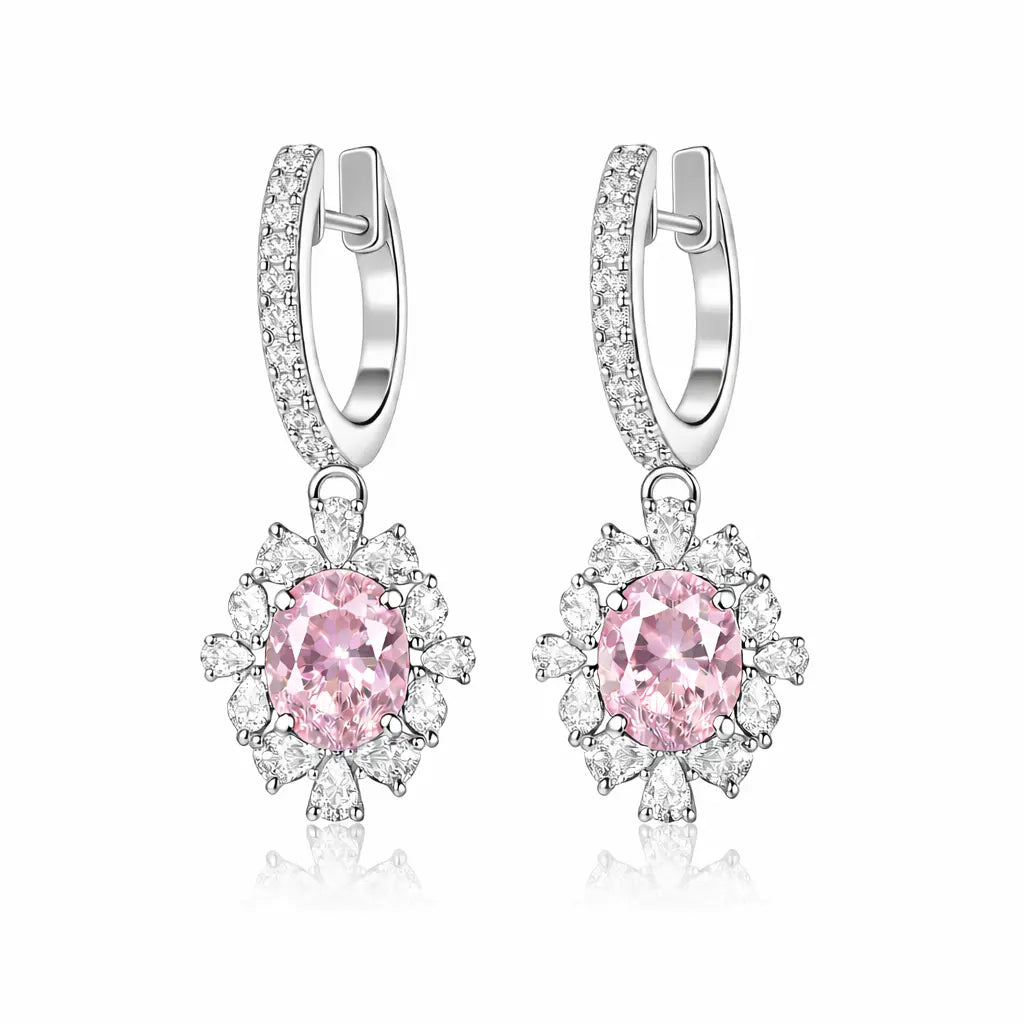 Tu Tu Tango Earrings in Argyle Pink Anna Zuckerman